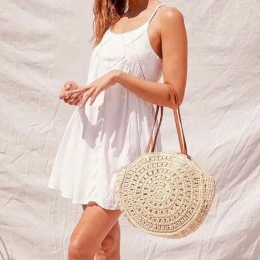 Lulus Easy Honey Ivory Slip Dress size small